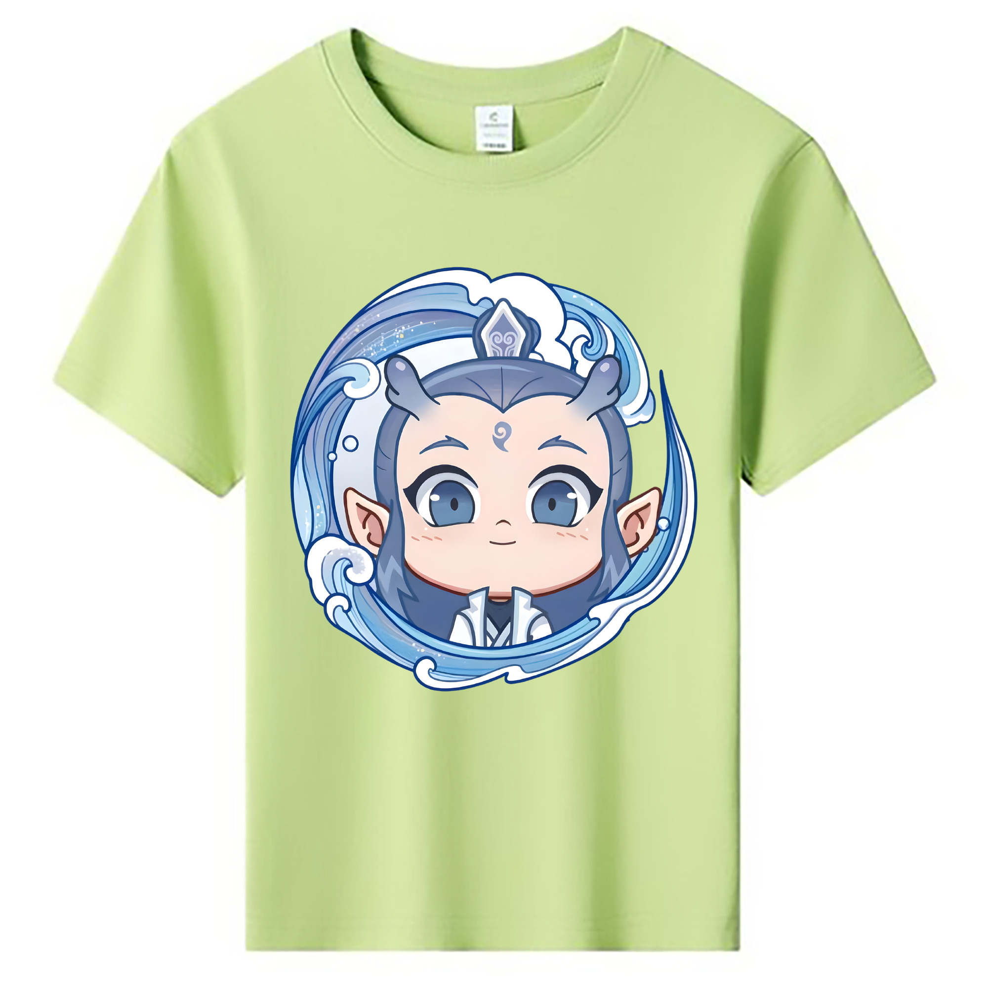 （画像用） Ne Zha 2 ナタ 魔童の大暴れ 綿100％キッズTシャツ（フロントプリント）